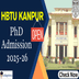 HBTU Kanpur Begins PhD Admissions for Winter Session 2025–26; Apply Online Till December 25